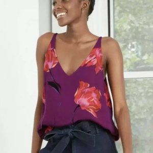 A New Day Floral Print Camisole Tank Top M